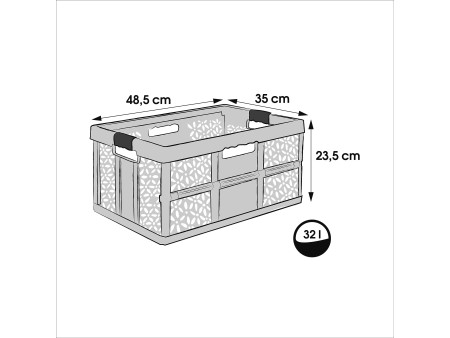 keeeper Caisse de rangement pliante 'lea', 32 L, nordic-red