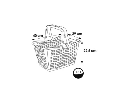 keeeper Panier à provision 'alma', 15 litres, nordic-blue