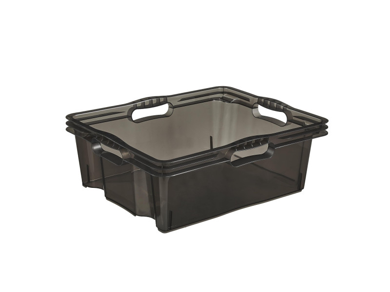 keeeper Boîte de rangement 'franz', 16 litres, crystal-grey