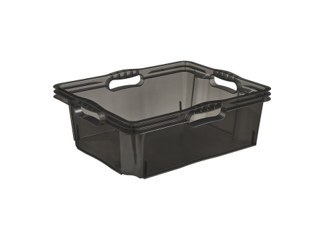 keeeper Boîte de rangement 'franz', 16 litres, crystal-grey