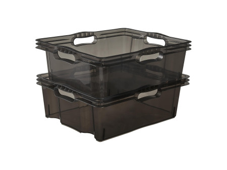 keeeper Boîte de rangement 'franz', 16 litres, crystal-grey