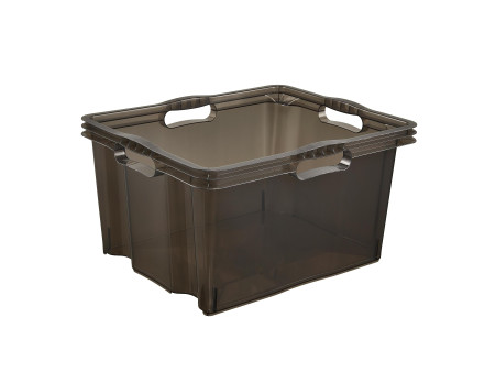 keeeper Boîte de rangement 'franz', 24 litres, crystal-grey