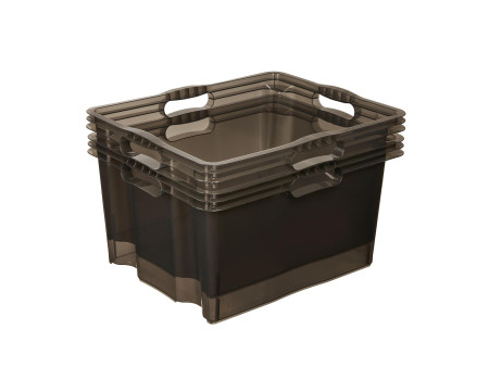 keeeper Boîte de rangement 'franz', 24 litres, crystal-grey