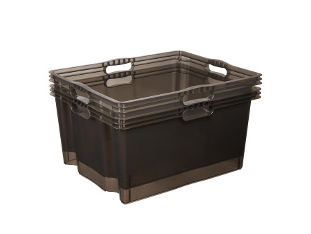 keeeper Boîte de rangement 'franz', 44 litres, crystal-grey