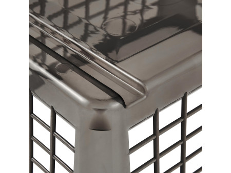 keeeper Corbeille de rangement 'fred', gris transparent
