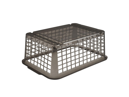 keeeper Corbeille de rangement 'fred', gris transparent