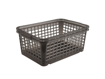 keeeper Corbeille de rangement 'fred', gris transparent