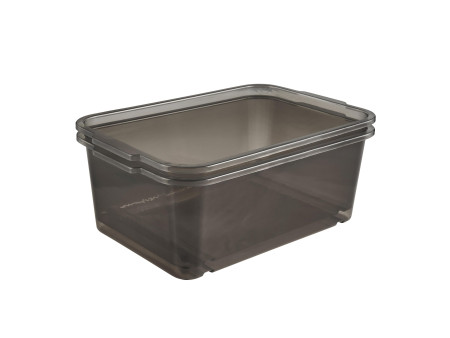 keeeper Bac de rangement 'wilma', gris transparent