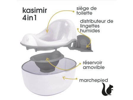keeeper Pot pour bébé kasimir deluxe 4en1, nordic-white