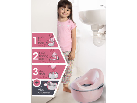 keeeper Pot pour bébé kasimir deluxe 4en1, nordic-pink