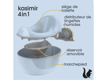 keeeper Pot pour bébé kasimir deluxe 4en1, nordic-blue