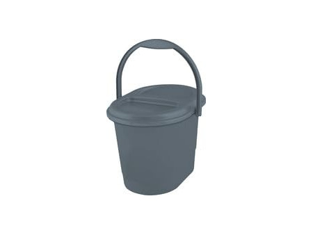 keeeper Seau à déchets bio elsa, 13 litres, eco-grey