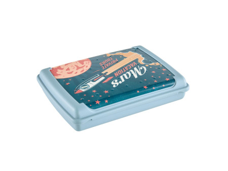 keeeper Boîte à goûter carla mini 'Space Tour', nordic blue