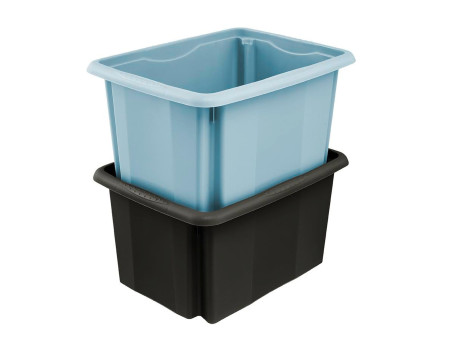 keeeper Boîte de rangement 'emil eco', 15 litres, graphite