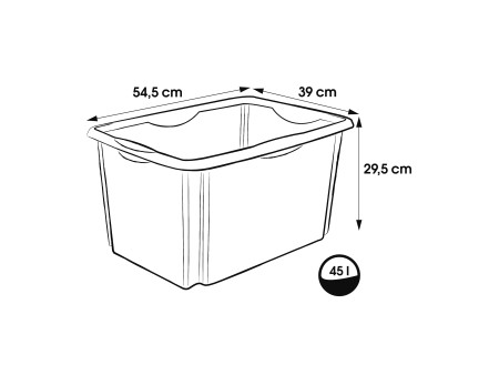 keeeper Boîte de rangement 'emil', 45 litres, eco-blue