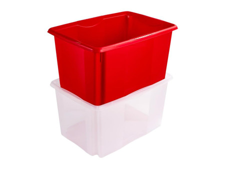 keeeper Boîte de rangement 'emil', 45 litres, transparent