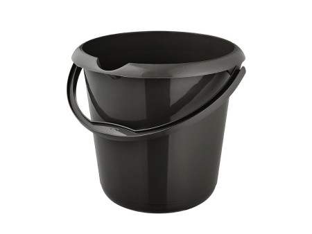 keeeper Seau 'mika eco', rond, 10 litres, graphite