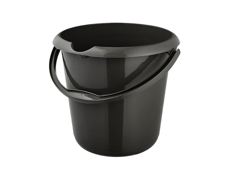 keeeper Seau 'mika eco', rond, 10 litres, graphite