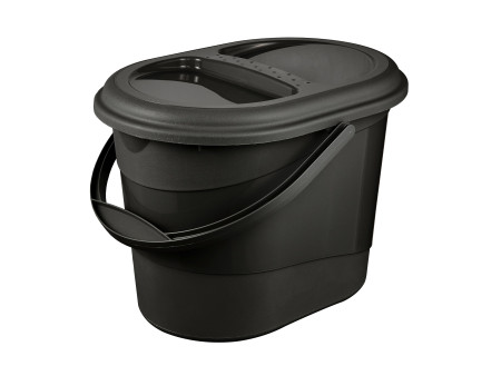 keeeper Seau à déchets bio elsa, 13 litres, graphite