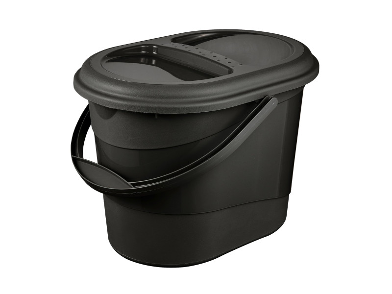 keeeper Seau à déchets bio elsa, 13 litres, graphite