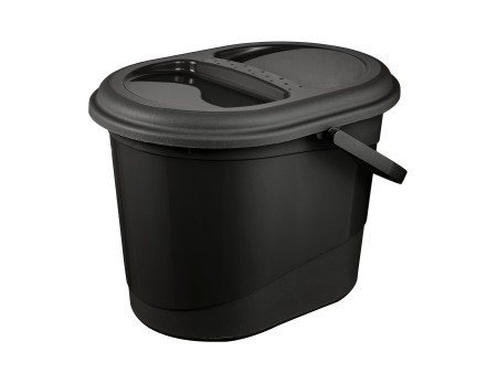 keeeper Seau à déchets bio elsa, 13 litres, graphite
