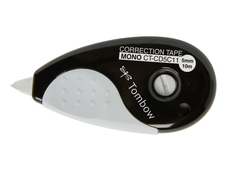 TOMBOW Roller de correction 'MONO grip', 5,0 mm x 10 m, noir