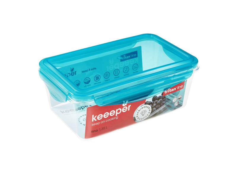 keeeper Boîte de conservation 'tino', avec clip, 1,35 litre
