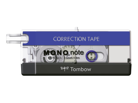 TOMBOW Roller de correction 'MONO note', 2,5 mm x 4 m, noir