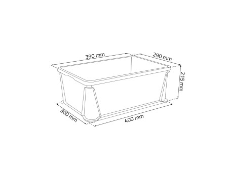 keeeper Boîte de rangement 'luis', 20 litres, transparent