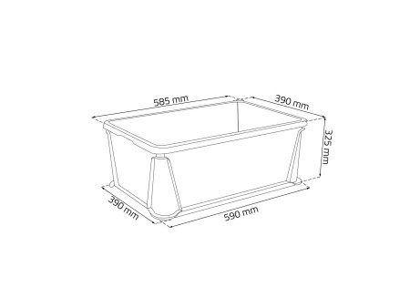 keeeper Boîte de rangement 'luis', 64 litres, transparent