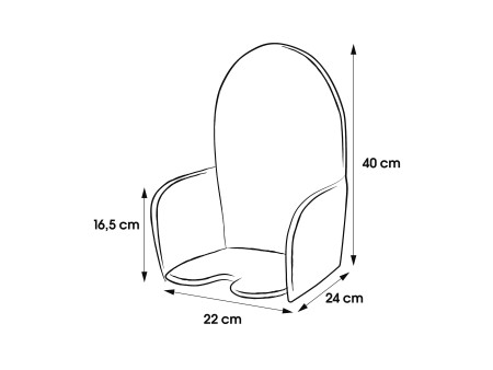 keeeper kids Coussin pour chaise haute de bébé 'lena winnie'