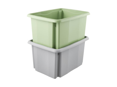 keeeper Boîte de rangement 'emil eco', 15 litres, stone grey