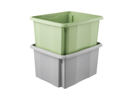 keeeper Boîte de rangement 'emil eco', 24 litres, stone grey