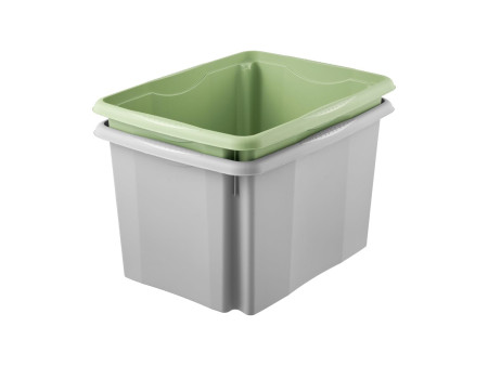 keeeper Boîte de rangement 'emil eco', 30 litres, stone grey