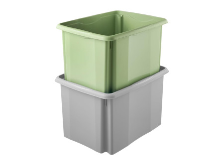 keeeper Boîte de rangement 'emil eco', 30 litres, stone grey