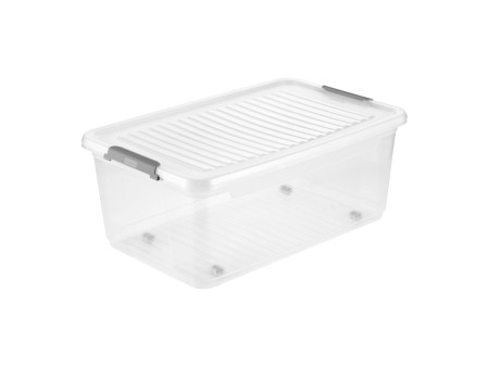 keeeper Boîte de rangement 'leo', 37 litres, transparent