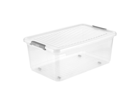 keeeper Boîte de rangement 'leo', 37 litres, transparent