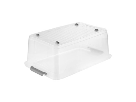 keeeper Boîte de rangement 'leo', 37 litres, transparent