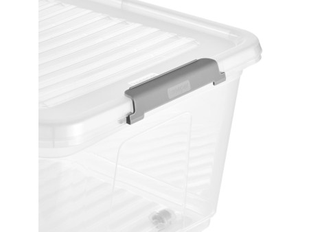 keeeper Boîte de rangement 'leo', 37 litres, transparent