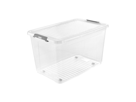 keeeper Boîte de rangement 'leo', 56 litres, transparent