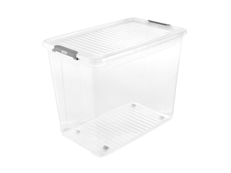 keeeper Boîte de rangement 'leo', 74 litres, transparent