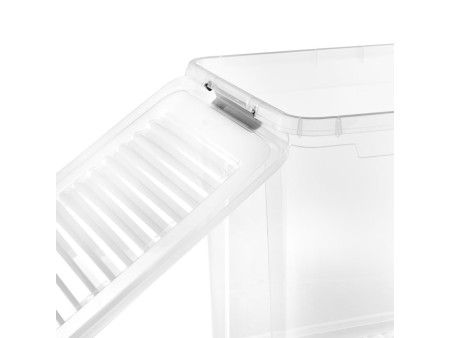 keeeper Boîte de rangement 'leo', 74 litres, transparent