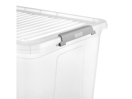 keeeper Boîte de rangement 'leo', 74 litres, transparent