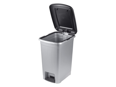 keeeper Poubelle à pédale 'olaf', 25 L, PP, light silver