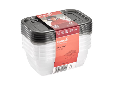 keeeper Boîte de conservation 'fredo fresh', 5x 0,5 L