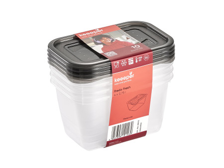 keeeper Boîte de conservation 'fredo fresh', 4x 0,75 L