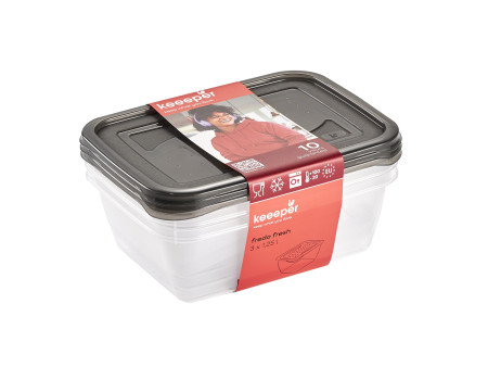 keeeper Boîte de conservation 'fredo fresh', 3x 1,25 L