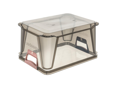 keeeper Boîte de rangement 'luis', 20 L, gris translucide