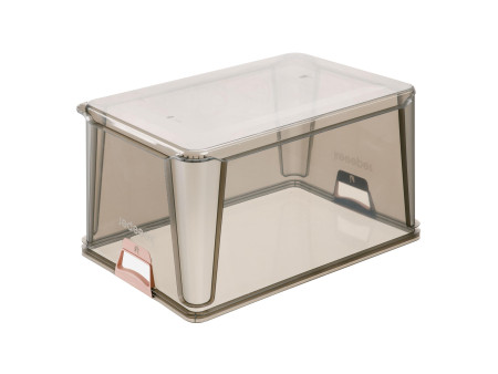 keeeper Boîte de rangement 'luis', 64 L, gris translucide