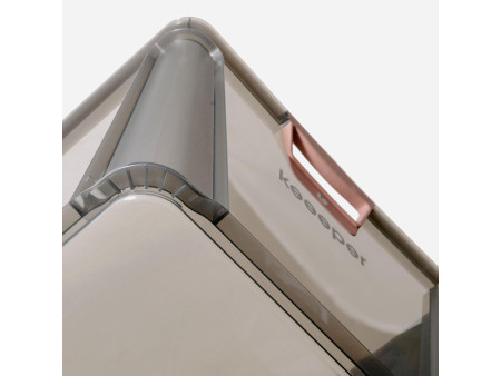 keeeper Boîte de rangement 'luis', 64 L, gris translucide